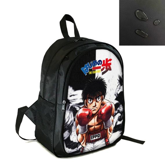 Рюкзак городской/школьный 38×28 см с принтом Аниме Hajime no Ippo два отдела, детский, подростковый, мужской, женский (4107)