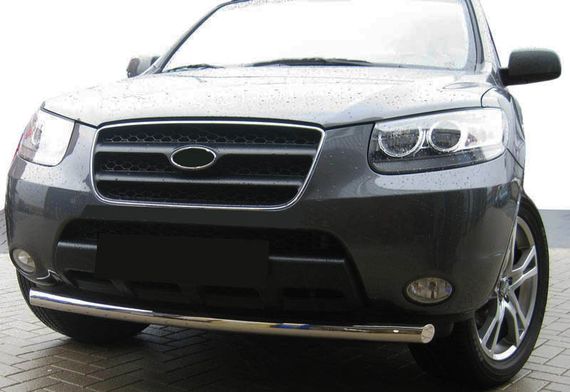 Передняя защита ST008 (нерж.) для Hyundai Santa Fe 2 2006-2012 гг