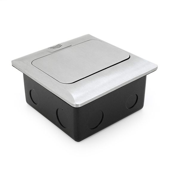 Розетка подвійна напольная висувна із заземленням J28L, Input: AC 100-250V 16A, White | Зображення 3