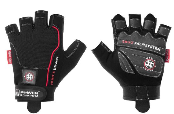 Рукавички для фітнесу Power System PS-2580 Man’s Power Black M | Зображення 1