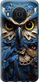 Чехол на Nokia X20 Сова v2 из силикона FCh_096141