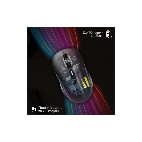 Мишка Promate Samo Wireless/Bluetooth Black (samo.black) | Зображення 5