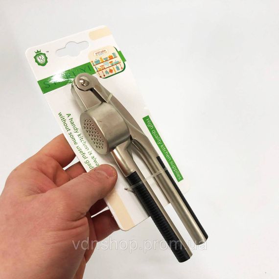 Пресс для чеснока UNIQUE UN-1761 чеснокодавка ручная металлическая AX-39 | Зображення 5