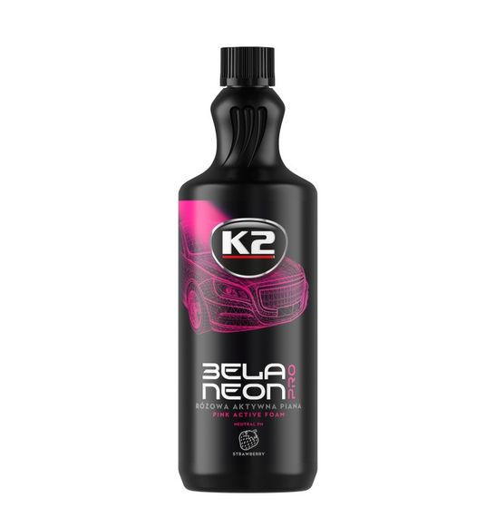 Активная пена K2 Bela Pro Neon для очистки кузова клубника 1 л (D0151)