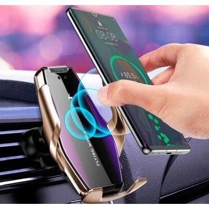 Автомобільний тримач S7 для телефону з швидкою зарядкою S7. AW-226 Колір: золотий | Зображення 3