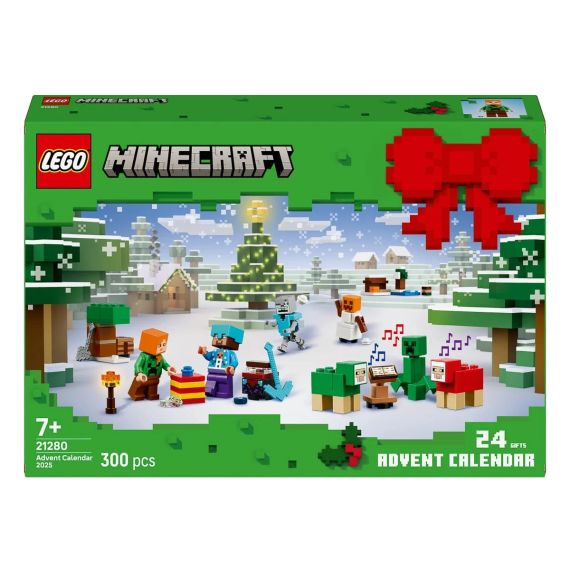 Новорічний адвент календар ЛЕГО Майнкрафт 2025 Оригінал LEGO Minecraft Advent Calendar 2025