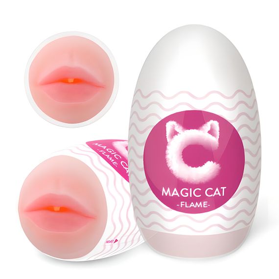 Багаторазовий мастурбатор MAGIC CAT Flame з імітацією ротика | Зображення 1