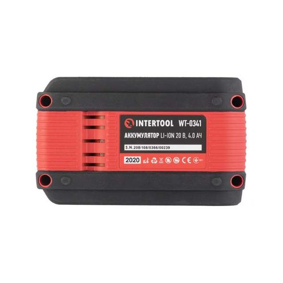 Акумулятор 20 В, Li-ion, 4.0 Аг INTERTOOL WT-0341 | Зображення 4