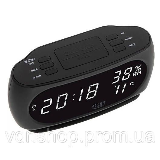 Настольные часы с электронной индикацией Adler, Настольные часы с яркими цифрами Лед RX-43 | Зображення 1
