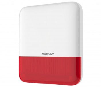 Hikvision DS-PS1-E-WE-Red (червона) Бездротова зовнішня сирена - Охоронні сирени