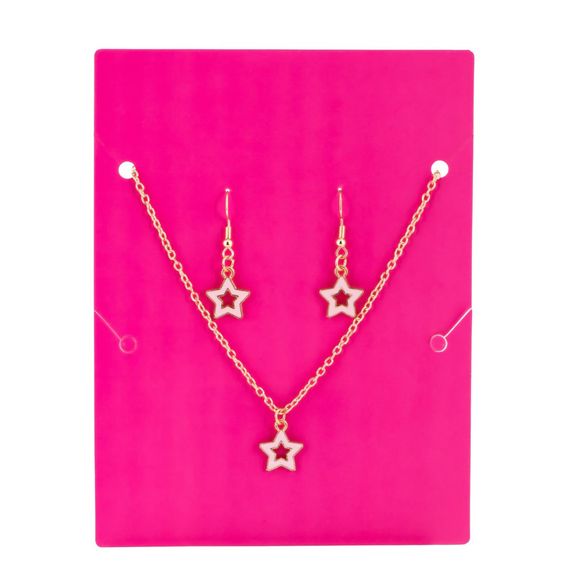Бижутерия детская 2 в 1 Stars Fashion T24608 серьги + подвеска | Зображення 2