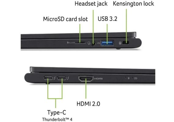 Ноутбук Acer TravelMate TMP614-73 14&quot; 2.8K OLED NX.B5WEU.004 | Зображення 1