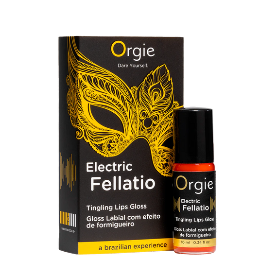 Блиск для губ з вібрацією ELECTRIC FELLATIO, 10 мл Orgie (Бразилія-Португалія) Sex Aura