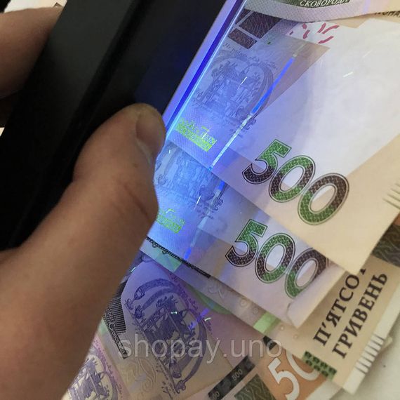 Детектор валют портативный на батарейках 01DL, устройство для проверки купюр, портативные детекторы валют | Зображення 4