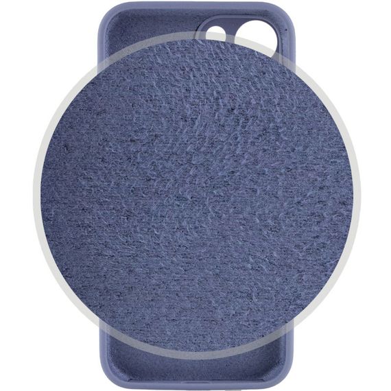 Чохол Silicone Case Full Camera Protective (AA) для Apple iPhone 15 (6.1") Сірий / Lavender Gray | Зображення 2