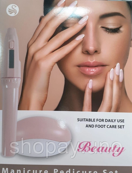 Фрезер для манікюру, набір для манікюру та педикюру Beauty 2 батарейки типу АА | Зображення 2
