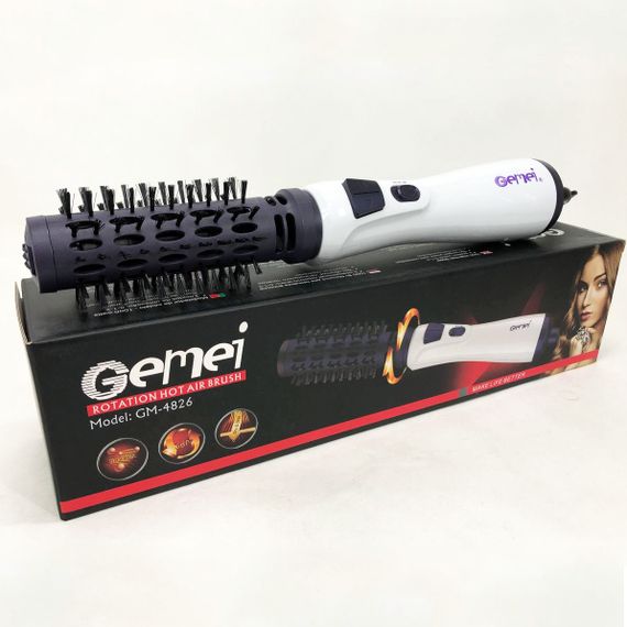 Фен брашинг Gemei GM-4826 / Воздушный стайлер для волос / Воздушный стайлер JT-268 для волос | Зображення 7