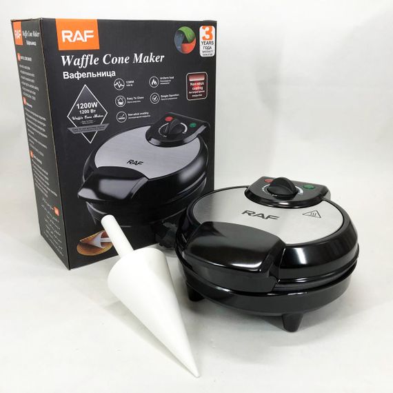 Вафельниця для пишних вафель RAF, Електронна вафельниця, Дешева вафельниця для ріжків LU-85 | Зображення 8
