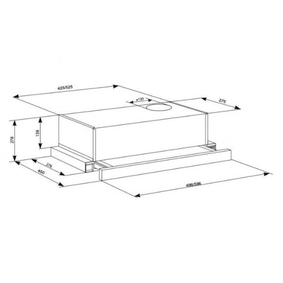 Витяжка кухонна Eleyus LOTUS 470 50 WH (LOTUS47050WH) | Зображення 8