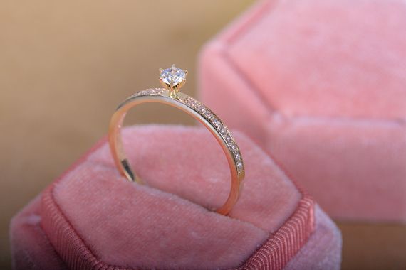 Женское кольцо из красного золота 18.5 | Зображення 4