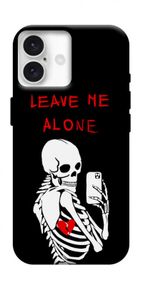 Чохол з картинкою Leave me alone для Apple iPhone 16 Plus
