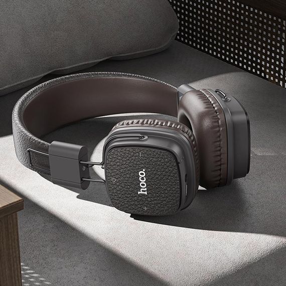 Накладні бездротові навушники Hoco W56 Earl Brown | Зображення 3