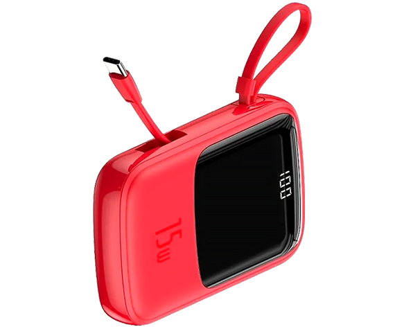 Портативна батарея Power Bank Baseus PPQD-B Q Pow With IP 3A 15W 10000 mAh червоний (ЦУ-00037128_999) | Зображення 4