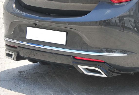 Задній дифузор DPT (2012-2015, HB, чорний глянець) для Opel Astra J рр | Зображення 3