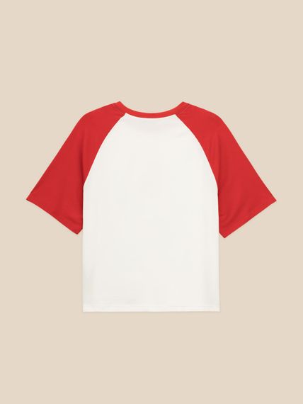 Футболка з принтом жіноча LAWA P-WB02425 S Молочно-червоний shop (2000999641800) | Зображення 2