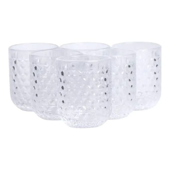 Набір склянок 6 шт по 250 мл Прозорий HP-19-105 | Зображення 1