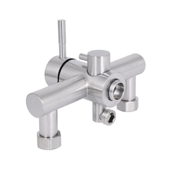 Смеситель для ванны Lidz Aria 005 с поворотным изливом (c душевым гарнитуром) (k35) LDARI005NKS34939 Nickel | Зображення 3