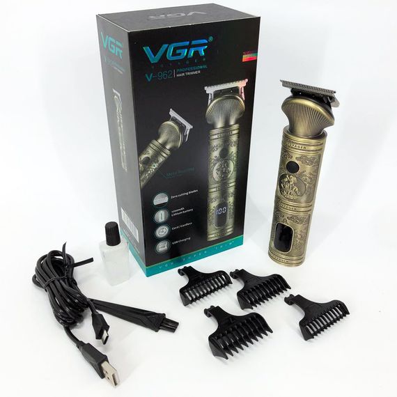 Бритва для бороды VGR V-962, Машинка для стрижки головы, Триммер беспроводной, Электромашинка AI-879 для волос | Зображення 2