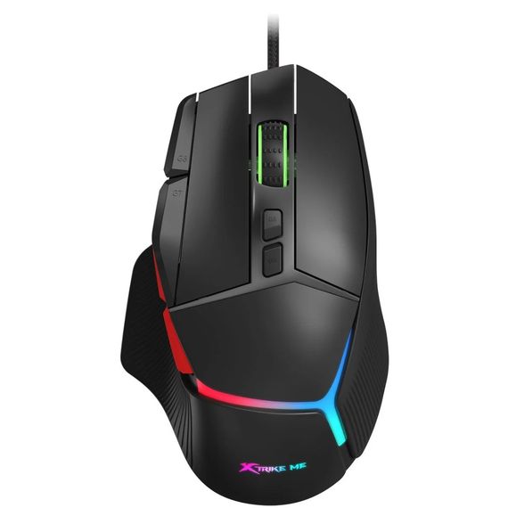 Мишка XTRIKE ME GM-415, ігрова, USB, 8000dpi., 9кн., RGB чорна | Зображення 2