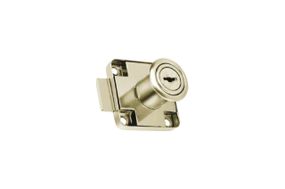 Замок мебельный FZB - прямой для ДСП 138 Nickel (7-010)