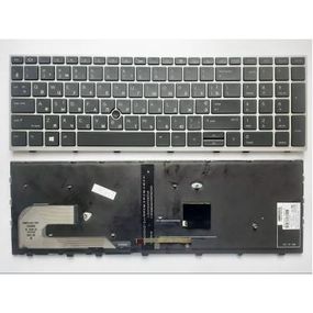 Клавиатура ноутбука HP EliteBook 850/755/ZBook15u G5 черн/серебр/подсв (A46131)