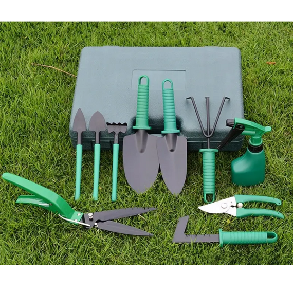 Садовий набір інструментів 10 в 1 з валізою для саду та городу, для роботи з декоративними рослинами | Зображення 7