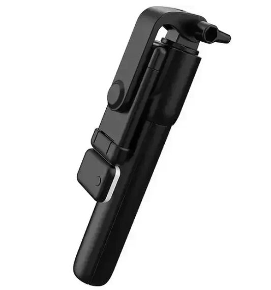 Селф палка, штатив-монопод для телефона с Bluetooth пультом и LED светом Selfie Stick DF-01S AND 5222 (черный) | Зображення 5