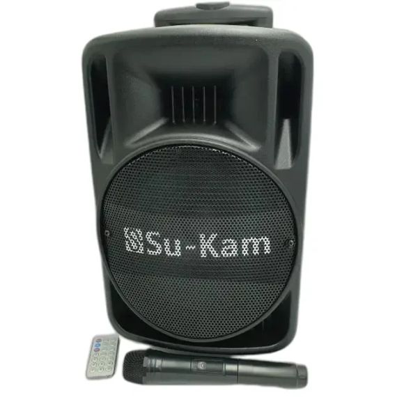 Портативна колонка Su-Kam BT 100D + 1 бездротовий мікрофон (12v/220v) | Зображення 2