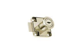Меблевий замок FZB прямий для ДСП 138 Nickel (7-010)