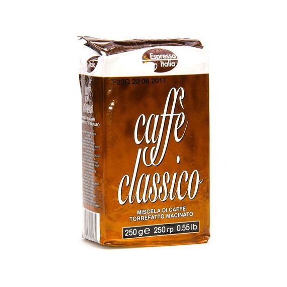 Кофе молотый  темной обжарки из Италии Caffee Classico, 250г