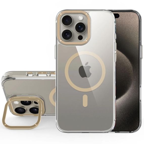 Чехол TPU Space Case Apex with MagSafe для Apple iPhone 15 Pro Max (6.7") Gold | Зображення 1