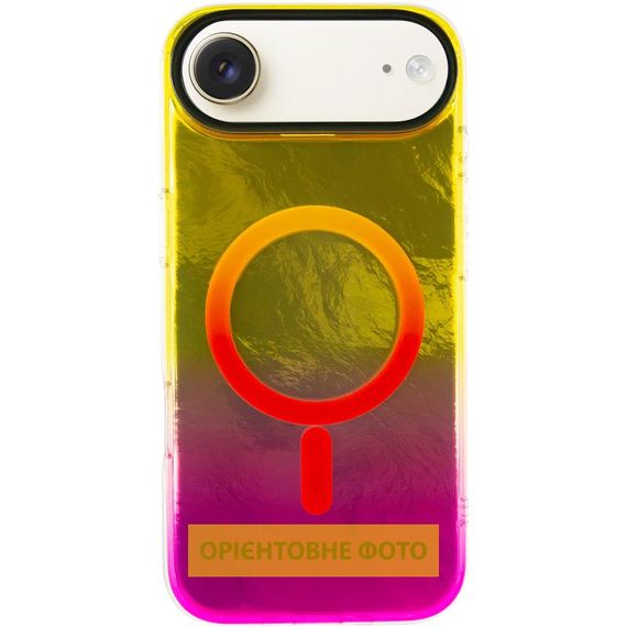 Чехол TPU Shiny Mountain (MagFit) для Apple iPhone 17 Air (6.5") Yellow / Pink | Зображення 1