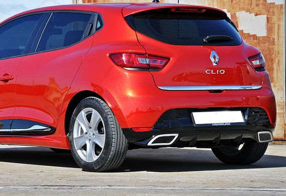Задній дифузор DPT V-2 (чорний глянець) для Renault Clio IV 2012-2019 рр | Зображення 1