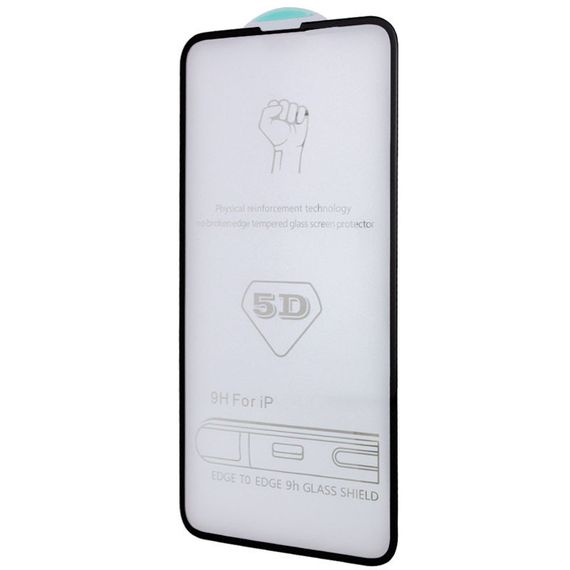 Захисне скло 5D Hard (full glue) (тех.пак) для Apple iPhone 14 Pro (6.1") Чорний