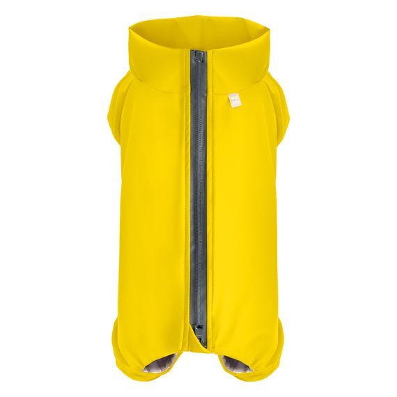 Дощовик для собак WAUDOG Clothes, водонепроникний, S32, В 47-50 см, С 35-38 см, жовтий | Зображення 1