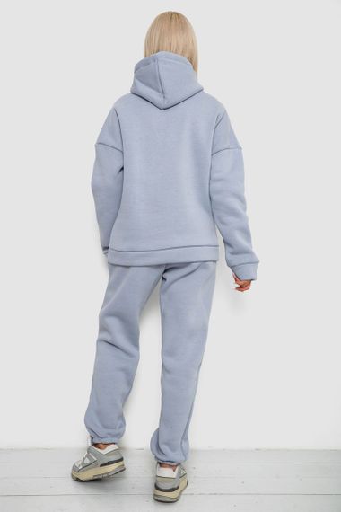 Спортивный костюм женский на флисе, цвет серо-голубой, 238R5726 | Зображення 3