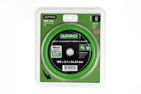 Диск відрізний для бетону 180х2.1х22.22мм (16-18%) Суцільний APRO