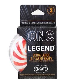 Презервативы латексные ONE Legend большого размера (цена за упаковку, 3 шт.) Sex Aura