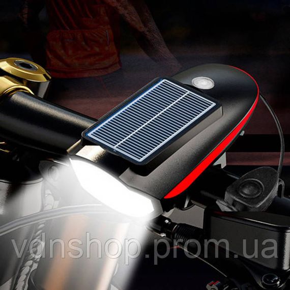 Ліхтар для переднього колеса велосипеда 7599, Ліхтарик для велосипеда Фара на кермо WZ-86 | Зображення 1