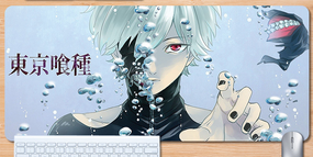 Игровая поверхность для мышки с Аниме принтом "Токийский гуль / Tokyo ghoul" 800*300*3 мм 0206
